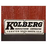Kolberg Mfg. Co. SSP Sign