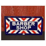 Barber Shop Porcelain Flange Sign