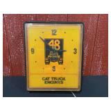 CAT Truck Engines Lighted Clock