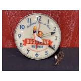 Duquesne Pilsener Lighted Clock