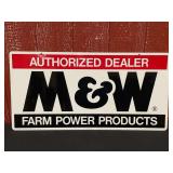 M&W Farm Power Products DST Sign