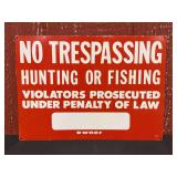 No Trespassing SST Sign