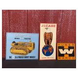 (3) Caterpillar, Case, Huber Warco SST Signs