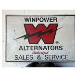 Winpower Alternators Authorized Sales & Service Sign.