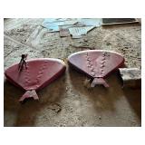 Pair of International Harvester Farmall Tractor Rear Fenders with Mounting Brackets and Pto Shield