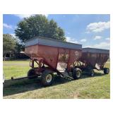 (2) EZ Trail Gravity Wagons