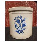 Stoneware Cobalt Decorated 1 Gal. Crock