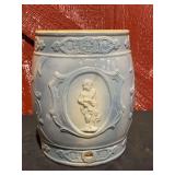 Stoneware Art Deco Blue Glaze 4 Gal. Water Crock
