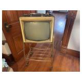 GE TV on Rolling Stand