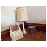 Jewelry Boxes and Lamp