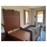 Bed Frame and Matching Dresser with Mirror