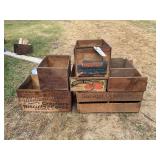 Assorted Wooden Crates
