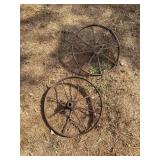 (2) Steel Wheels