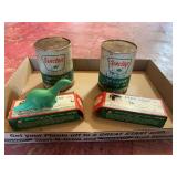 2 Sinclair Tins and 2 Soap Boxes