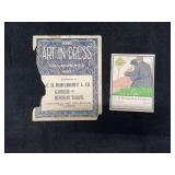 Memorabilia from C. H. Burgdorff & Co. Clothiers and Merchant Tailors (Litchfield and Carlinville, Illinois)