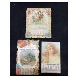 1898, 1901 & 1903 Calendars from Henry Holderread and Hood & Son, Litchfield, IL