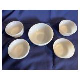 (5) Small Fire King Bowls