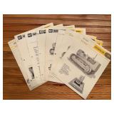 (10) Caterpillar D6 Crawler Spec Sheets