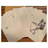 (10) Construction Equipment Prints
