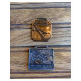 (2) Link-Belt Watch Fobs
