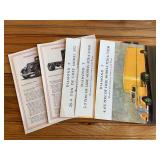 (5) Diamond T Trucks Spec Sheets
