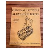 Original Letters of Alexander Botts Book