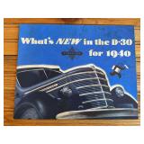 1940 International D-30 Truck Sales Literature
