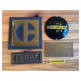(5) Caterpillar Badges + Data Plate