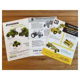 (3) Caterpillar, White, Steiger Toy Ad Sheets