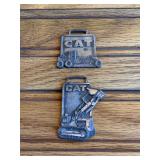 (2) Caterpillar Watch Fobs