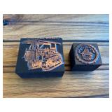 (2) Caterpillar Printer Blocks