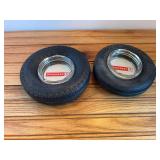 (2) Firestone Tire Ashtrays