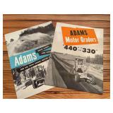 (2) Adams Motor Graders Sales Literature