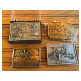(4) Caterpillar Belt Buckles