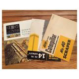 (3) Caterpillar Scraper Sales Literature