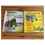 (2) John Deere L + LA Tractor Sales Literature