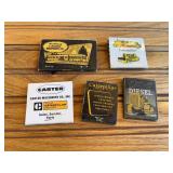 (5) Caterpillar Matchbooks