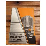 1932 Caterpillar Twenty-Five Crawler Sales Literature