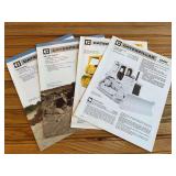 (4) Caterpillar D4 Crawler Sales Literature