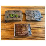 (3) Tractor Belt Buckles
