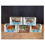 (5) 1/43 Tractors + Truck NIB Ertl