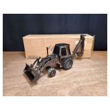 1/16 Case 580 Super K Backhoe Gun Metal Chrome Ertl