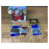 (5) Belt Buckles + Stuffed Toy