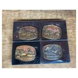 (4) Bush Hog Belt Buckles