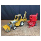 (2) IH Backhoe + Mixer Mill Ertl