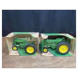 (2) 1/16 John Deere A + R NIB Ertl