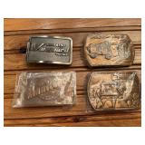 (4) Construction Belt Buckles