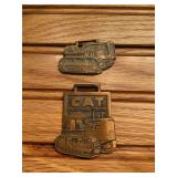 (2) Caterpillar Crawler Watch Fob