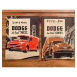(2) 1951 Dodge Truck Sales Literature