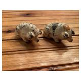 (2) Cast Iron Pigs